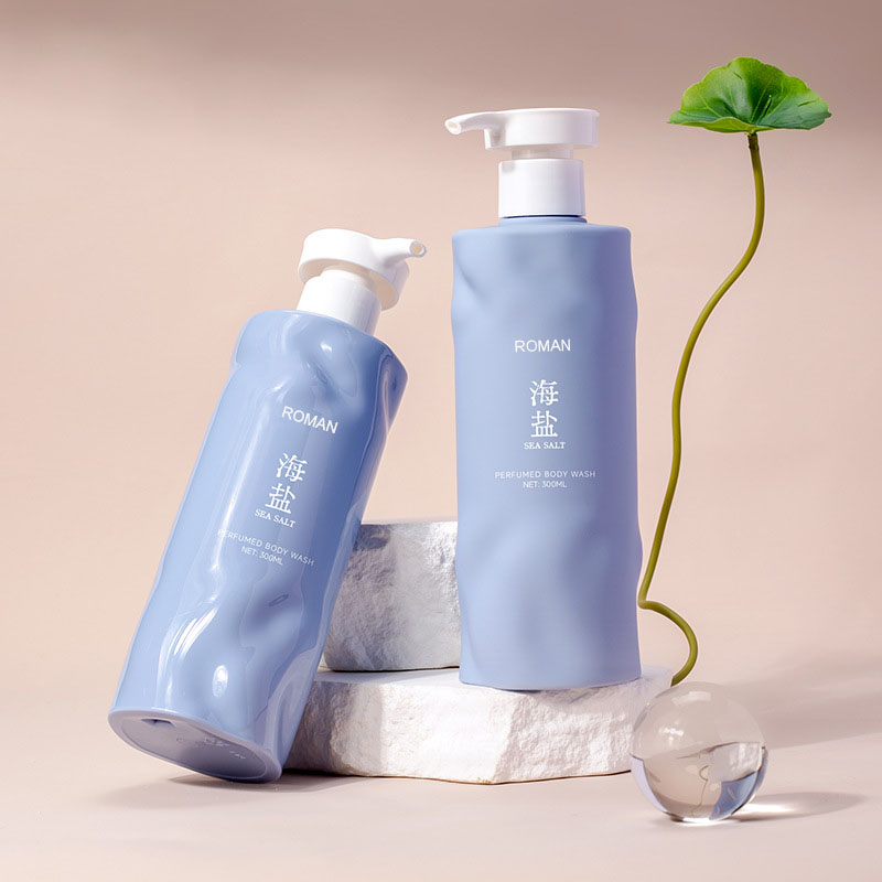 Dispenser gel mandi syampu 300ml, perapi rambut pembersih muka losyen botol