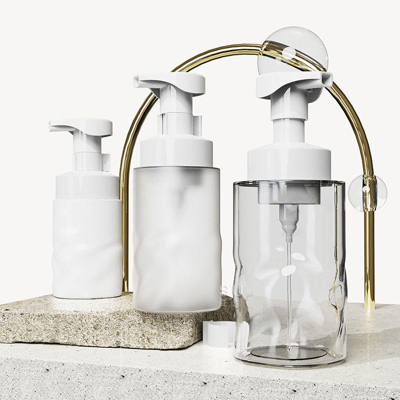 150ml 250ml 300ml 400ml Pet Bogel Pink Botol Tangan Pink Botol Botol Pam Refillable Botol