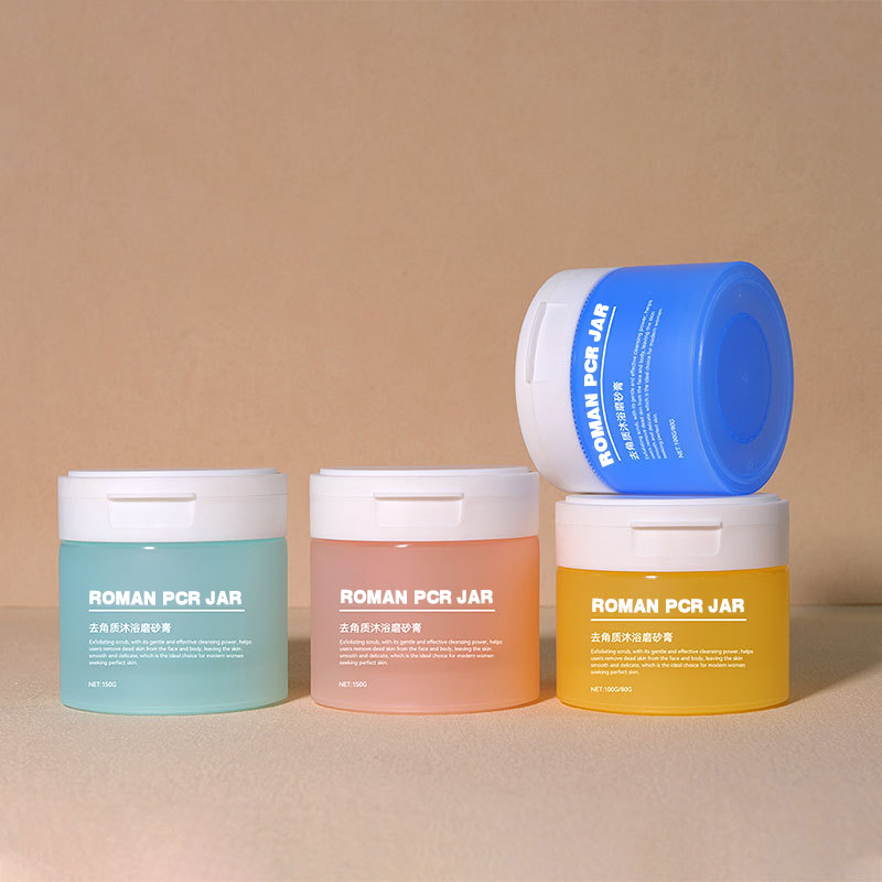 120g 150g 200g 250g Pusingan PCR Lebar Lebar Kosmetik Kosmetik Badan Face Moisturizing Cream Matte Pembungkusan Penjagaan Kulit