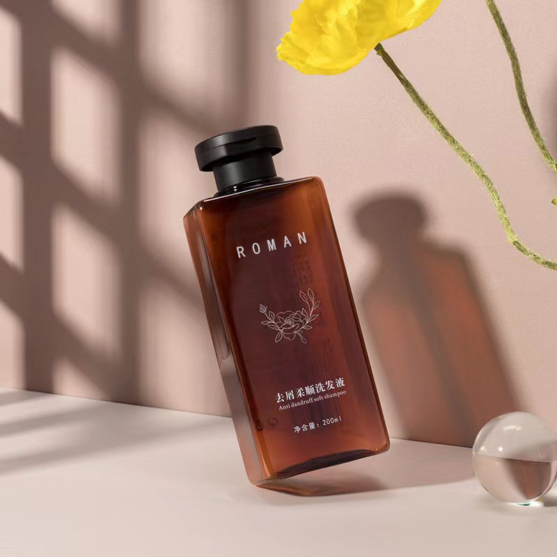 200ml 300ml rambut kering memerah minyak haiwan peliharaan rambut dengan flip atas topi persegi plastik syampu mandi losyen gel losyen