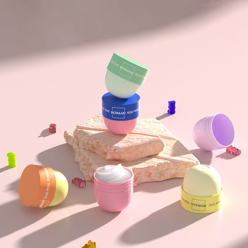 50ml Bekas Plastik Pusingan Kekosan Botol Lebar Botol Mulut 50g Bekas Krim Muka Bekas Kosmetik Bekas Kosmetik