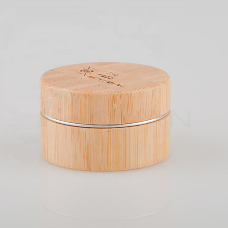 5g 15g 30g 50g 100g pembungkusan kosmetik silinder bentuk botol krim kayu buluh dengan balang aluminium dalaman 5g 15g 30g 50g 100g pembungkusan kosmetik silinder bentuk botol krim kayu buluh dengan balang aluminium dalaman