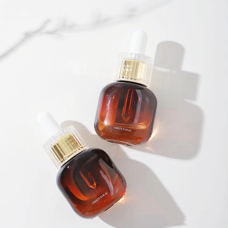 Amber Black Pribadi Penjagaan Kulit Kaca Penitis Botol