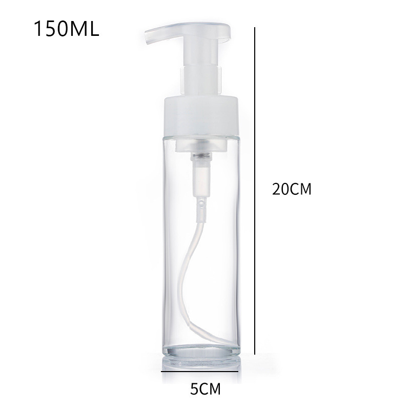 Botol buih kaca kosong Kosongkan pembekuan kulit berbuih dengan botol sabun tangan Botol buih kaca kosong Kosongkan pembekuan kulit berbuih dengan botol sabun tangan