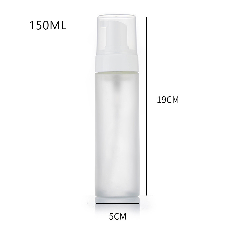 Botol buih kaca kosong Kosongkan pembekuan kulit berbuih dengan botol sabun tangan Botol buih kaca kosong Kosongkan pembekuan kulit berbuih dengan botol sabun tangan