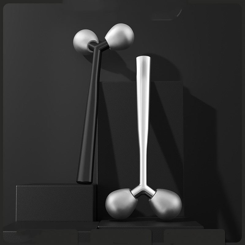 Handheld Facial mengangkat Y Bentuk pelangsingan 3D Roller Massager 360 berputar roller urut muka