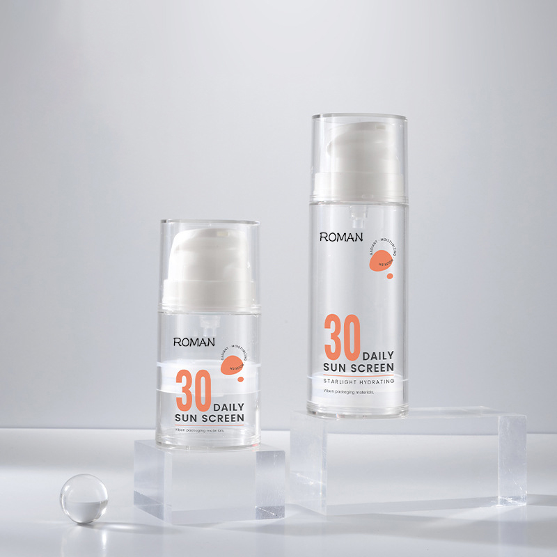 15ml 30ml 50ml 100ml 120ml Botol pam pembungkusan tanpa udara putih untuk Penjagaan Kulit Serum Body Oil 15ml 30ml 50ml 100ml 120ml Botol pam pembungkusan tanpa udara putih untuk Penjagaan Kulit Serum Body Oil