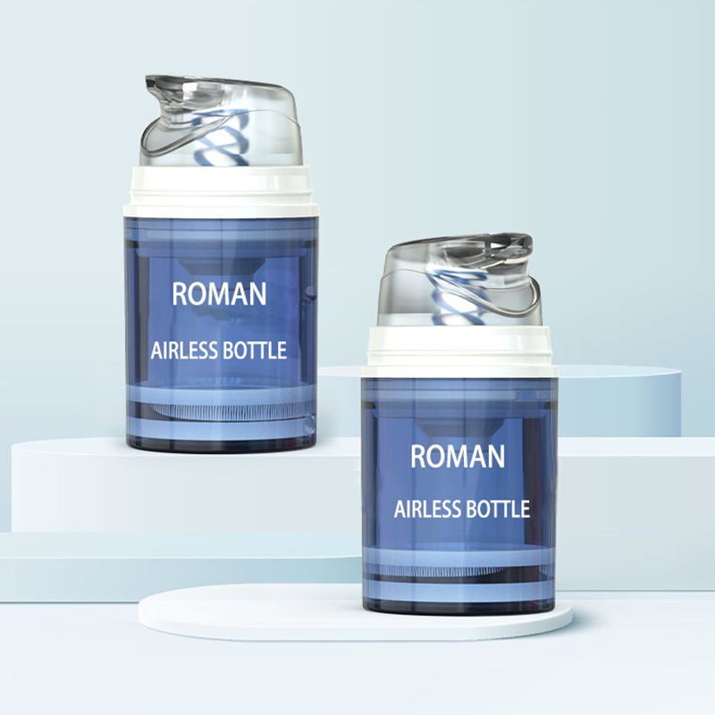 Semua plastik 15ml 1oz botol losyen tanpa udara 30ml 50ml TPE Spring Mono Pembungkusan Botol Kosmetik Plastik dengan Spring Telus