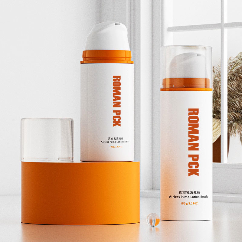 Siri botol tanpa udara kosmetik 30ml 50ml 100ml botol udara tanpa udara putih vakum losyen vakum muka krim botol tanpa udara