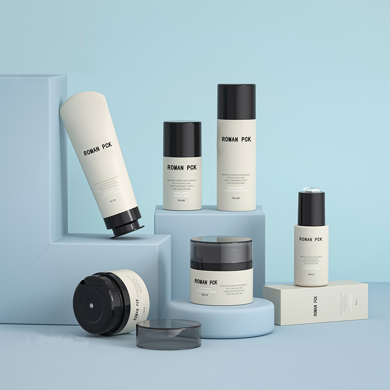 15ml 30ml 50ml balang pam tanpa udara putih untuk krim mata plastik kosmetik losyen kelembapan penjagaan kulit