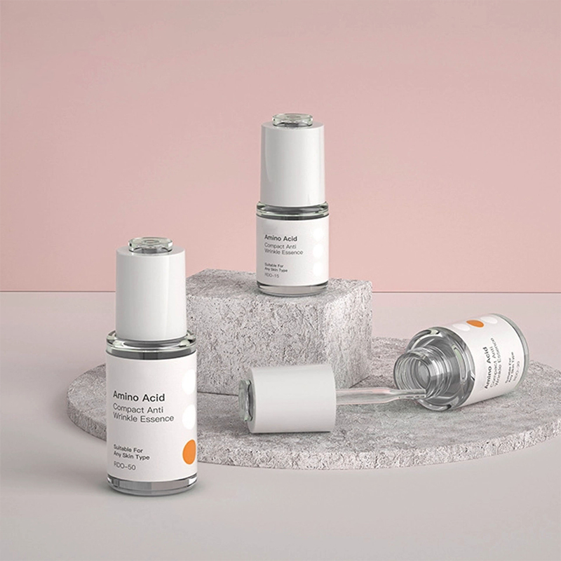 5ml 10ml 15ml 20ml kecantikan kecil Fancy kosong botol minyak pati plastik amber botol telus dengan botol penitis untuk penjagaan kulit