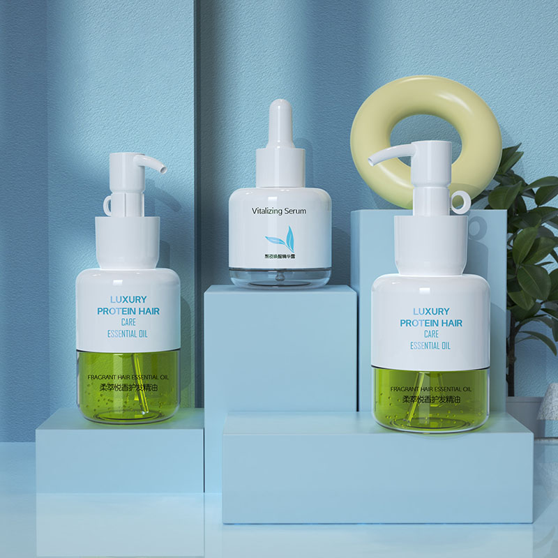 Penit Besar Besar 50ml 80ml 100ml Botol Minyak Rambut Plastik Plastik Pembungkusan Kekosan Plastik Badan Minyak Botol Botol