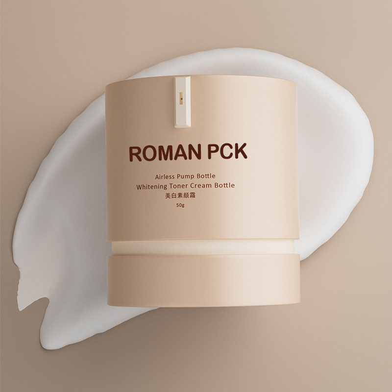 Botol tanpa udara silinder pp kosong 15g 30g 50g Cosmetic Face Cream Skincare Foundation Sunscreen Frosted Vacuum Pump Jars