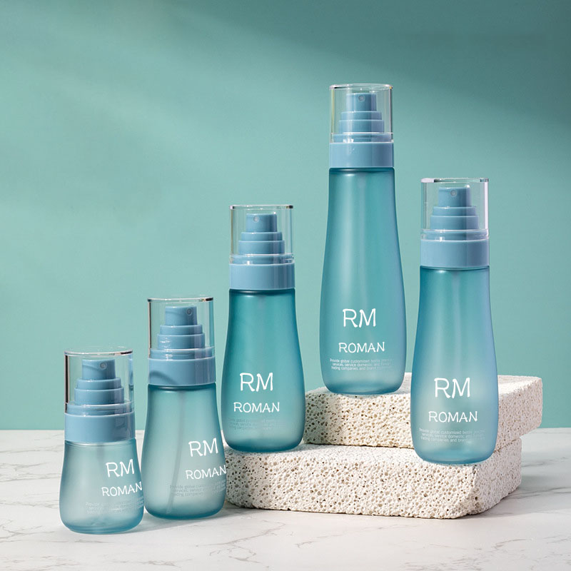 Botol Plastik Serum Pusingan Kulit Kulit Pusingan 150ml 120ml 100ml 80ml 50ml Botol Kosmetik Dengan Pam Semburan