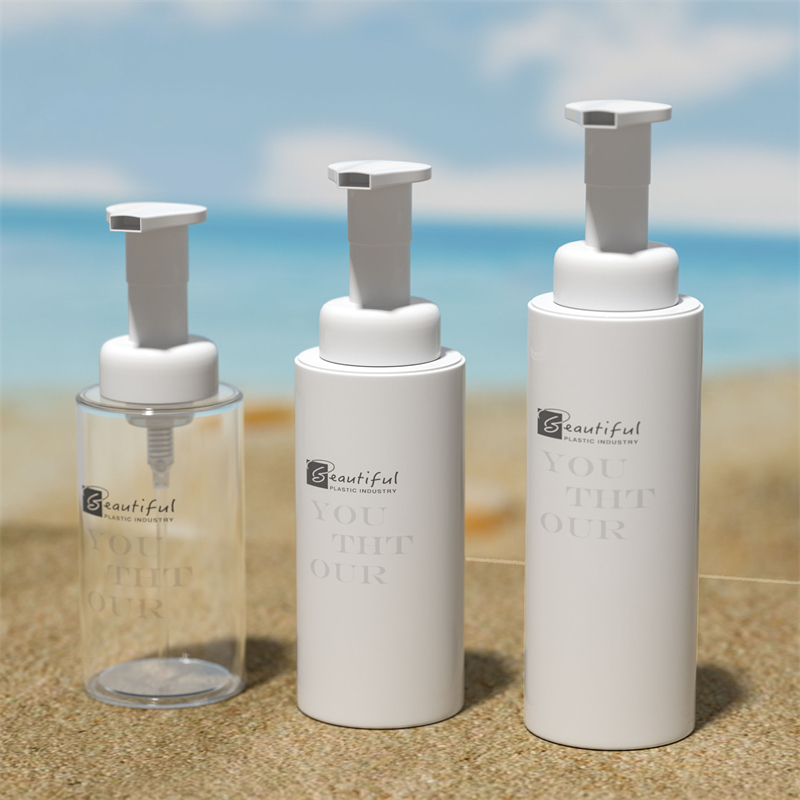 100ml 120ml 150ml 200ml 300ml Botol Pet White dengan Pam Foamer Putih Untuk Sabun Buakan Dan Penjagaan Rambut Pakej Kosmetik