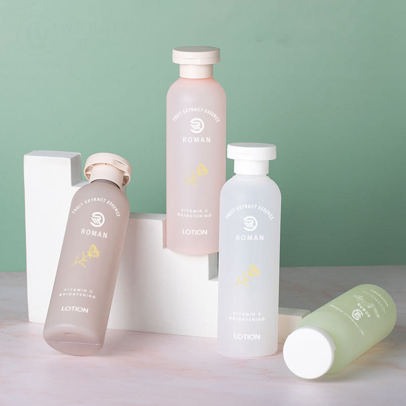 100ml 150ml 200ml 250ml Essential Oil Pure Dew Matte Botte Pet Flip Penutup Kulit Produk Penjagaan Kulit Botol Botol Toner Air