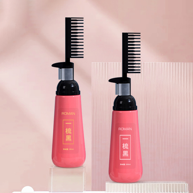 150ml 180ml 200ml Foaming Pump Salon Rambut Sikat Minyak Dispenser Botol Plastik Rambut Sikat Botol