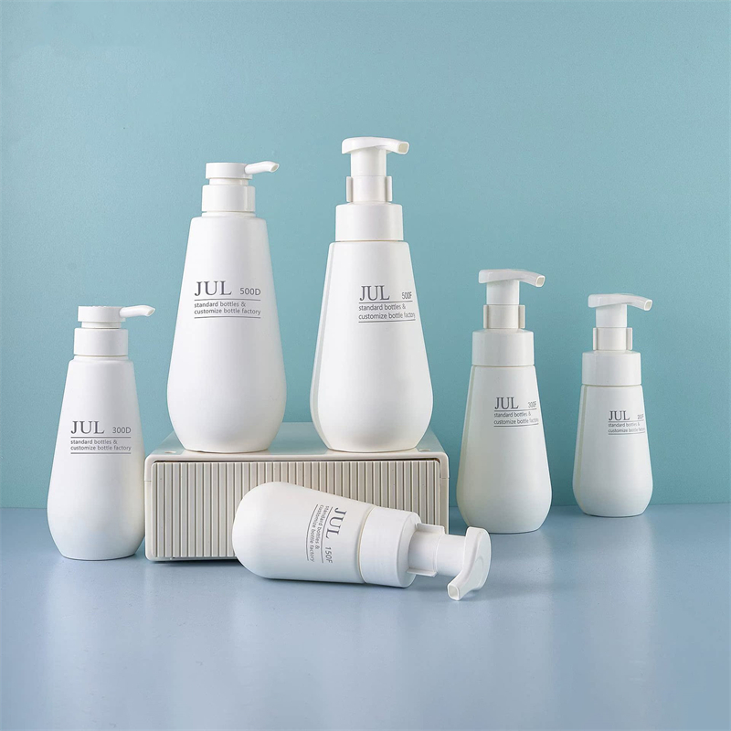 150ml 200ml 300ml Pure White Body Wash Lash Shampoo Foam Bottle Bottle Recyclable Body Care Body Containers Botol Bolet