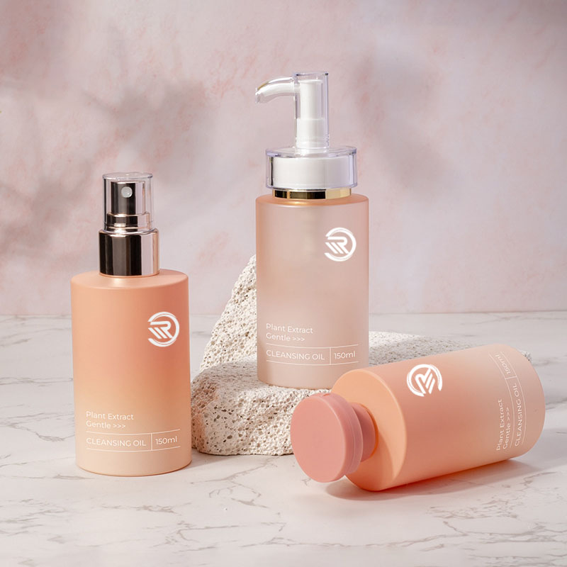 Kosong 100ml 200ml 300ml 400ml syampu kosmetik Cream toner memasak botol plastik PE dengan penutup atas flip