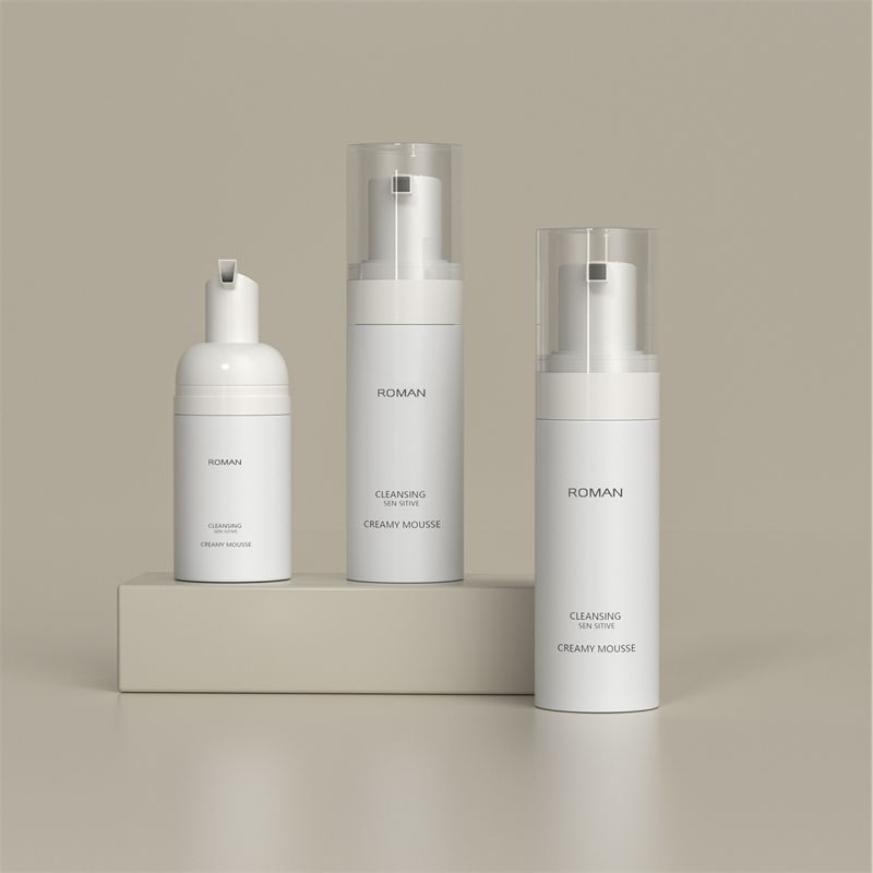 Kosong 50ml mudah alih 100ml 120ml 150ml 200ml Pure White Foam Dispenser Dispenser Botol Plastik Kecil Untuk Mencuci Muka Lelaki Dan Cuci