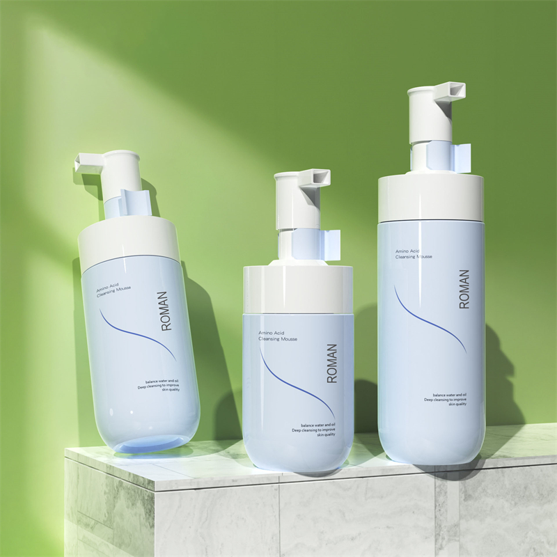 Label Peribadi Muka Wajah Pemutihan Foamer Pembersih Lembut Mousse Bubble Cleanser Blue Pet Foam Botol Pam 150ml 200ml 300ml Label Peribadi Muka Wajah Pemutihan Foamer Pembersih Lembut Mousse Bubble Cleanser Blue Pet Foam Botol Pam 150ml 200ml 300ml