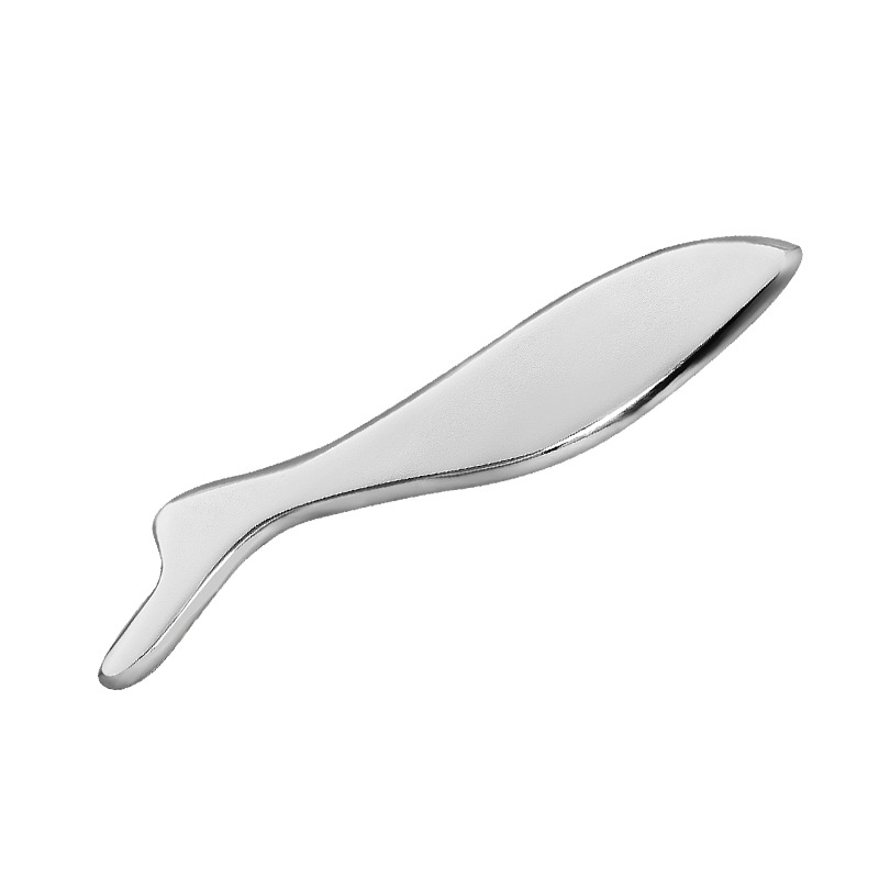 Lembaga Gua Sha Alloy Alloy Gua dengan warna dan logo yang diperibadikan ikan berbentuk ikan Lembaga Gua Sha Alloy Alloy Gua dengan warna dan logo yang diperibadikan ikan berbentuk ikan