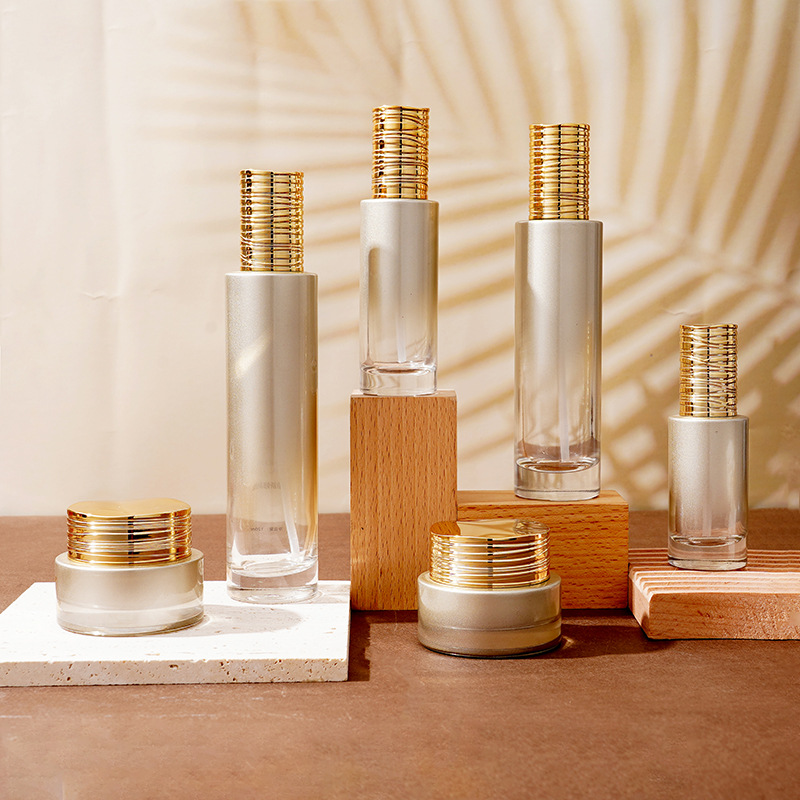 Botol serum kaca dengan penutup sikat elektroplated