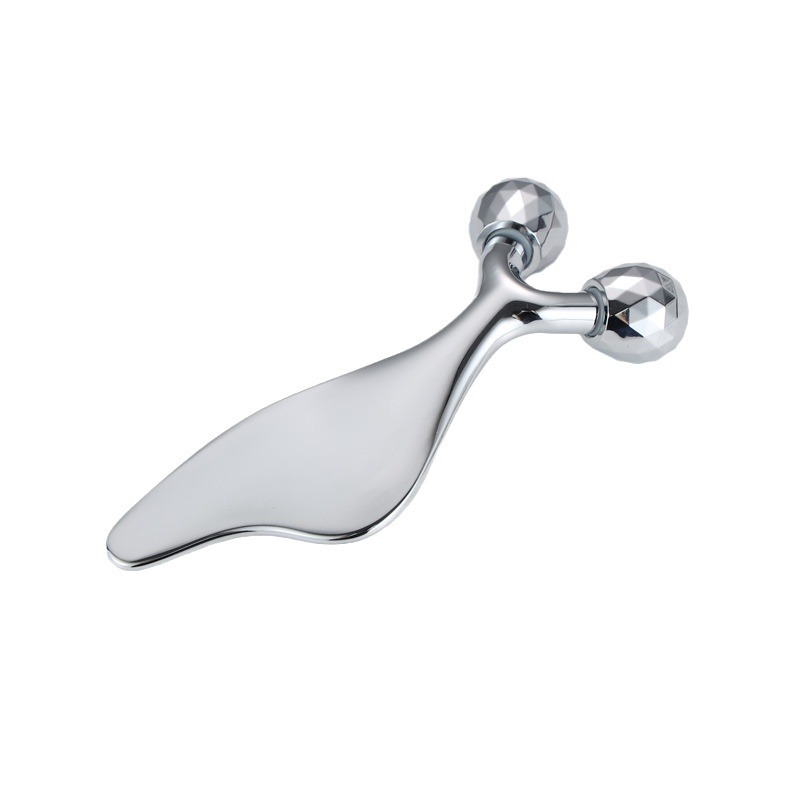 Alat urut penjagaan kulit zink aloi roller wajah Alat urut penjagaan kulit zink aloi roller wajah