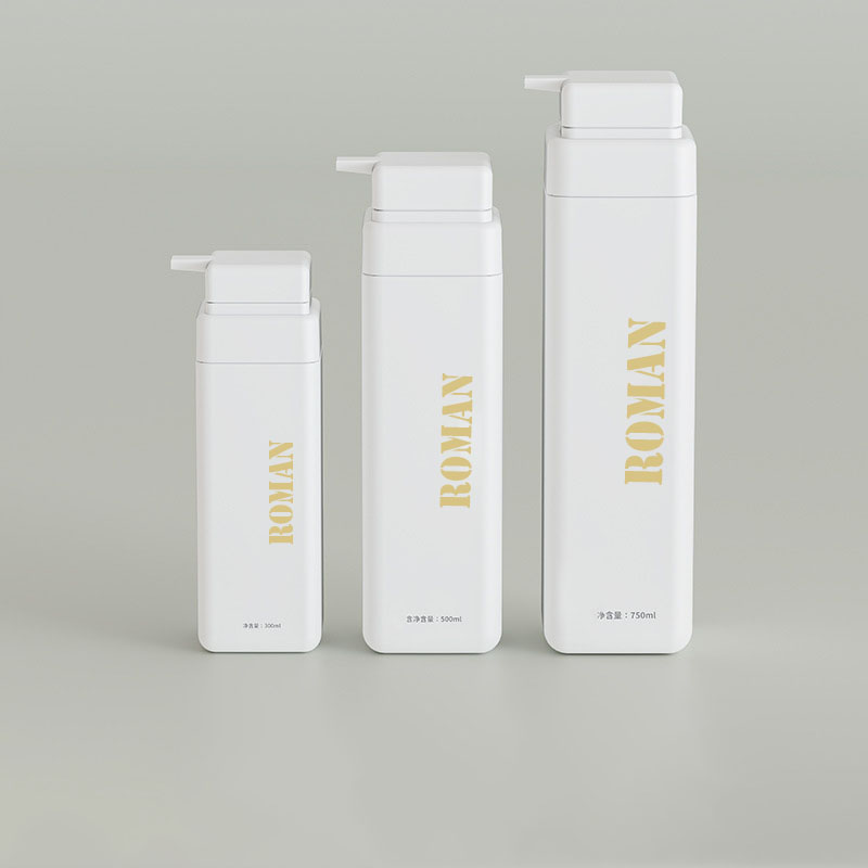 Botol Shampoo Minyak Badan Plastik Kosong Mewah 300ml 500ml 750ml Botol Pam Losyen Kosmetik Frosted Untuk Gel Mandi Susu