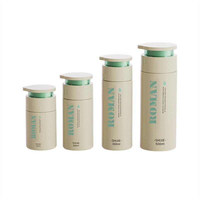 Botol Penjagaan Kulit Bahu Pusingan Round 150ml 200ml 300ml 500ml Baby Losyen Pembungkusan Syampu Pembungkusan dan Botol Badan Krim Tangan Badan
