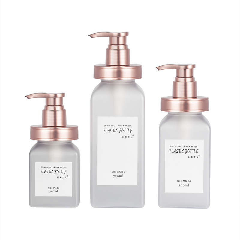 300ml 500ml 700ml Pembungkusan Kosmetik Mewah Frosted Permukaan Soft Soft Soft Body Wash Hotel Shampoo Bottles Dengan Emas Rose Pump 300ml 500ml 700ml Pembungkusan Kosmetik Mewah Frosted Permukaan Soft Soft Soft Body Wash Hotel Shampoo Bottles Dengan Emas Rose Pump