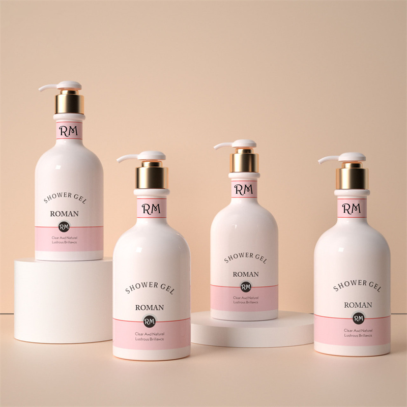 400ml Pink Pet Borong B -Botol Losyen Organik Semulajadi Pembaikan Badan Pembaikan Kulit Kering Pam Tekan untuk Shampoo Penjagaan Rambut