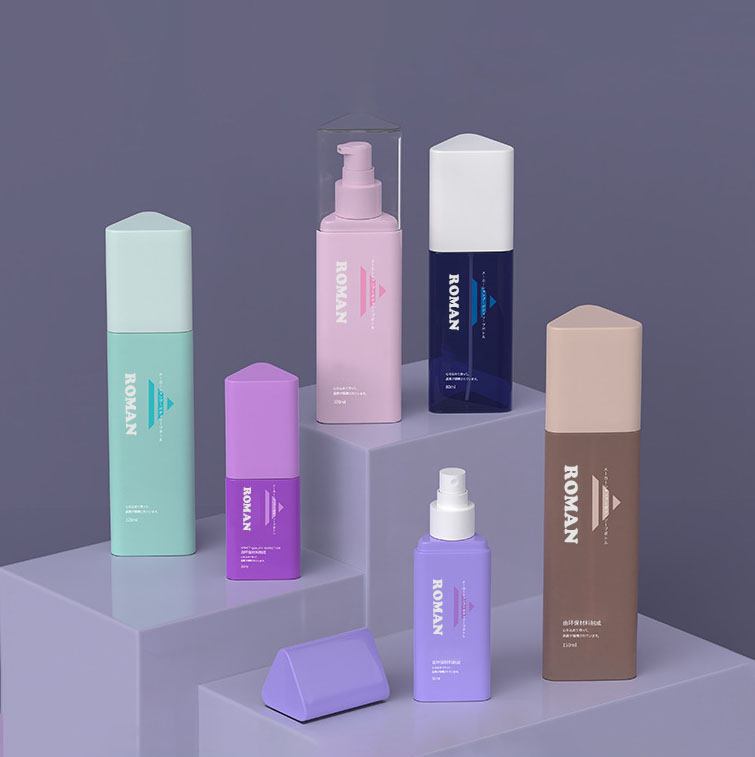 Plastik yang boleh dipercayai 30ml 50ml 80ml segitiga syampu gel mandi gelen rambut kontafser losyen botol untuk pembersih muka