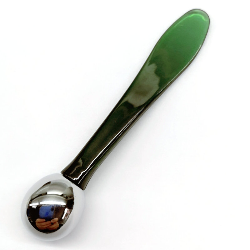 Mata krim urut roller wajah solek solek wajah Rose emas mini logam keluli tahan karat spatula kosmetik keluli tahan karat Mata krim urut roller wajah solek solek wajah Rose emas mini logam keluli tahan karat spatula kosmetik keluli tahan karat