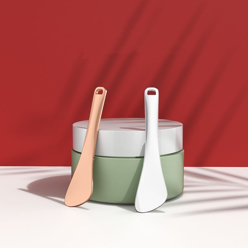Logam Mini Mini Mixing Spatula Sudu Kosmetik