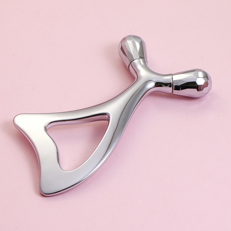 Roller Urut Mata Zink & Alat Gua Sha Facial Roller Urut Mata Zink & Alat Gua Sha Facial